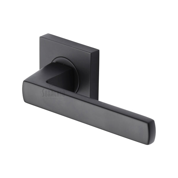 Axis Door Handle on Square Rose