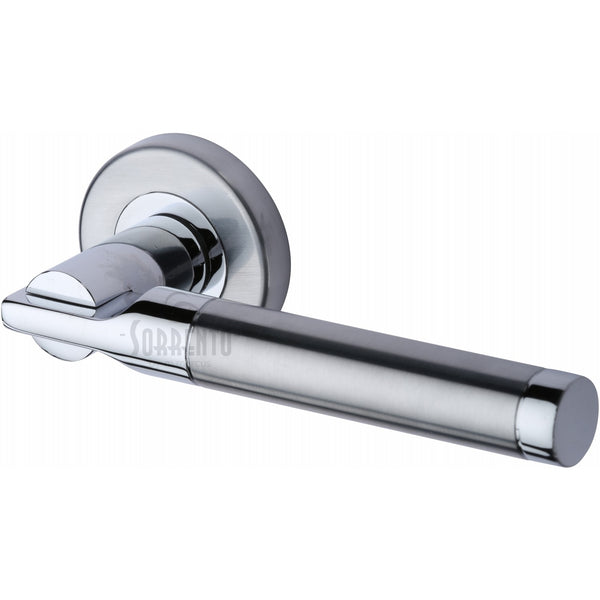 Salo Door Handle on Round Rose