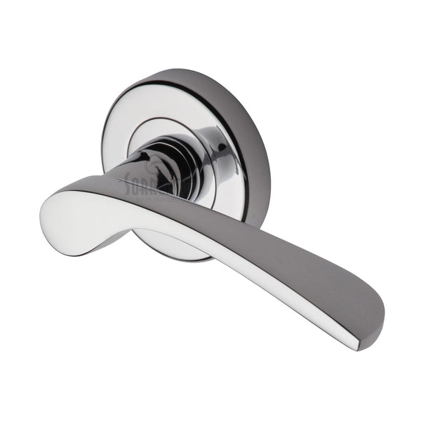 Sorrento Arcadia Door Handle on Round Rose