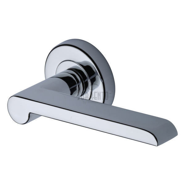 Sorrento Lugano Door Handle on Round Rose