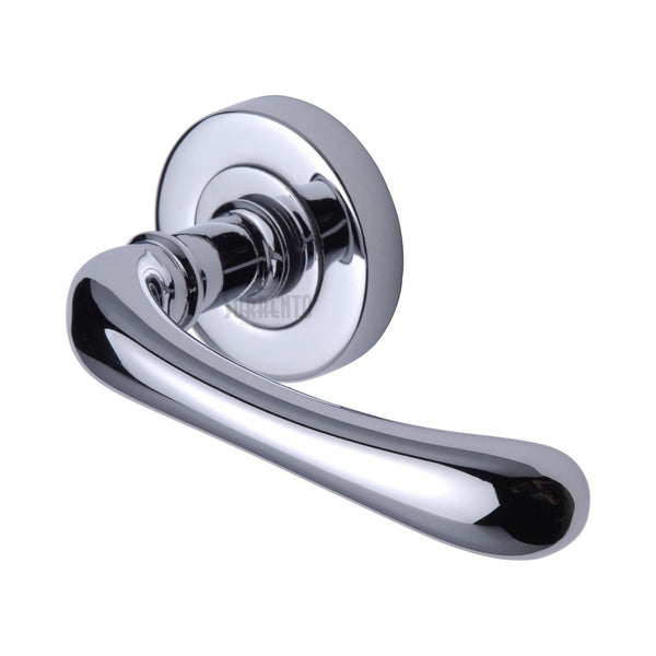 Sorrento Donna Door Handle on Round Rose