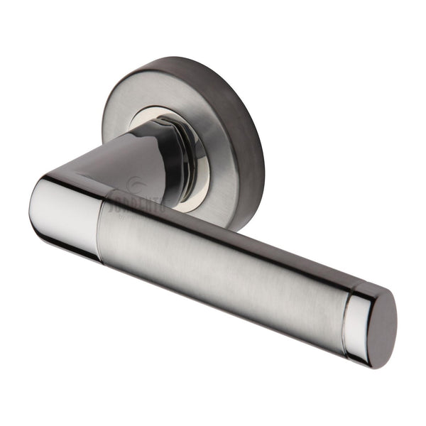 Sorrento Milan Door Handle on Round Rose