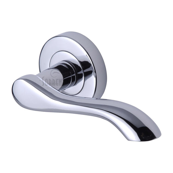 Sorrento Aurora Door Handle on Round Rose