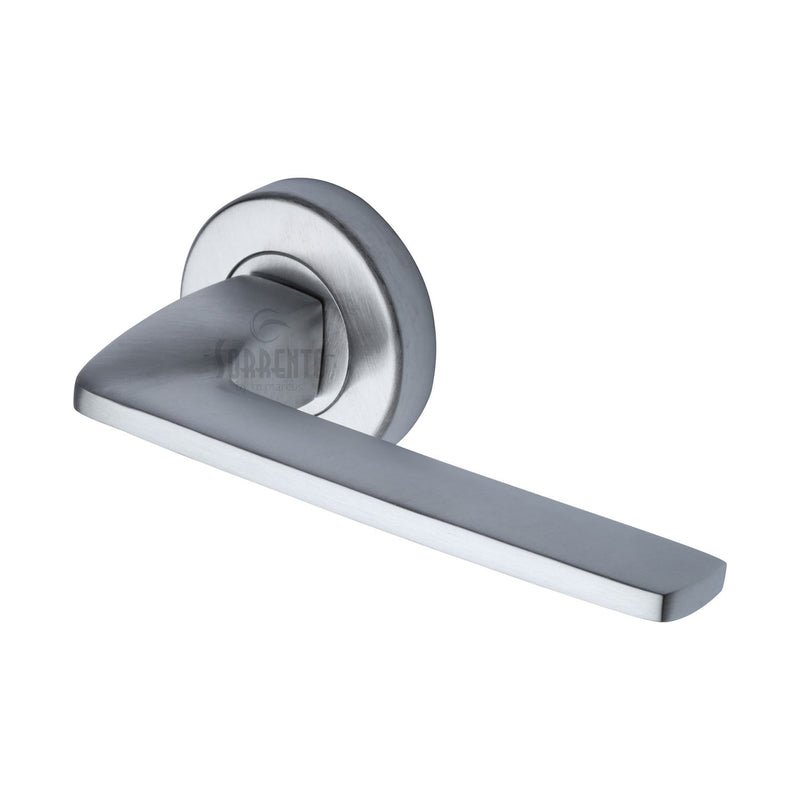 Sorrento Diffuse Door Handle on Round Rose