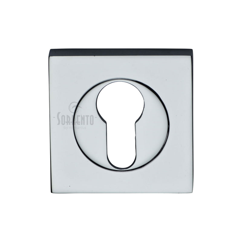 Sorrento Euro Profile Cylinder Escutcheon Square