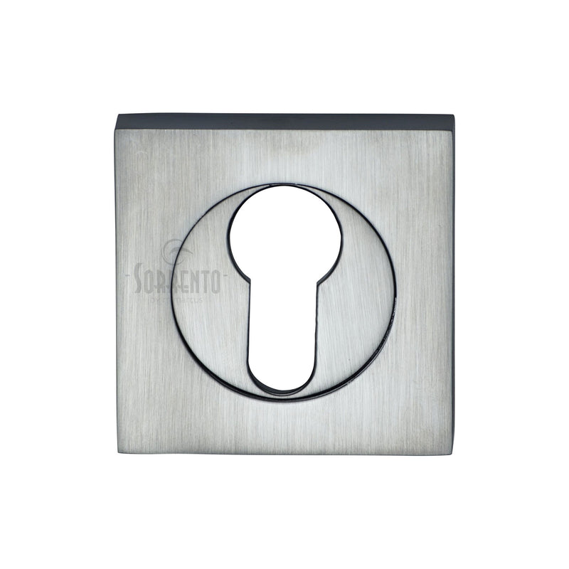 Sorrento Euro Profile Cylinder Escutcheon Square