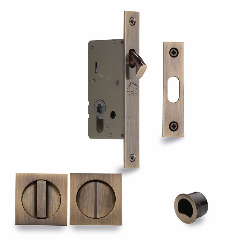 Sliding Lock with Square Privacy Turns