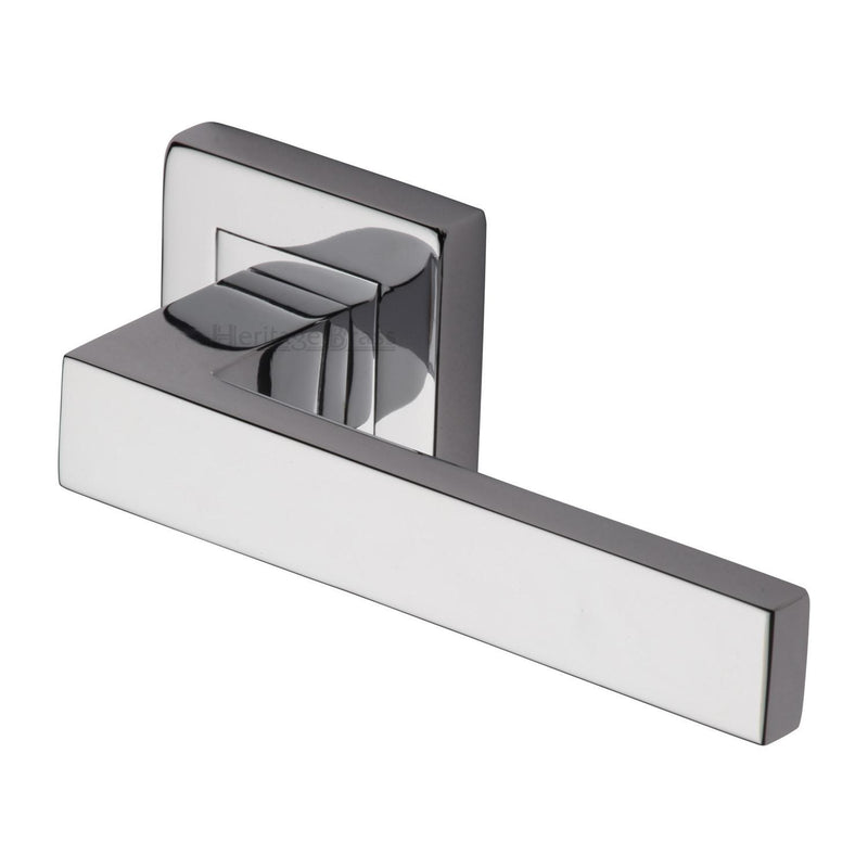 Delta Sq Door Handle on Square Rose