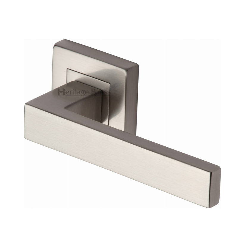 Delta Sq Door Handle on Square Rose