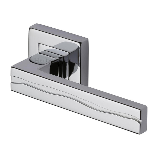 Amazon Sq Door Handle on Square Rose