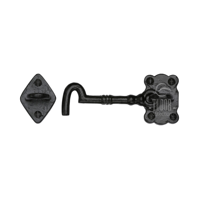 Tudor Cabin Hook Black Iron