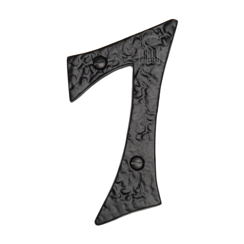 Black Iron Numeral 7