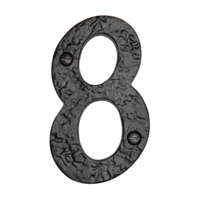 Black Iron Numeral 8