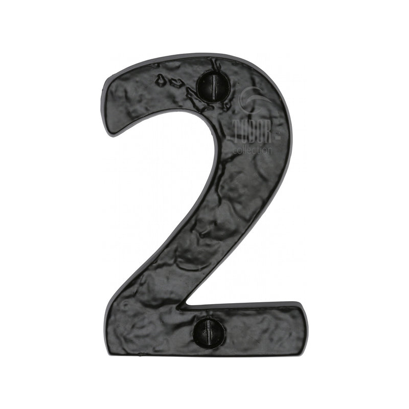 Black Iron Numeral 2