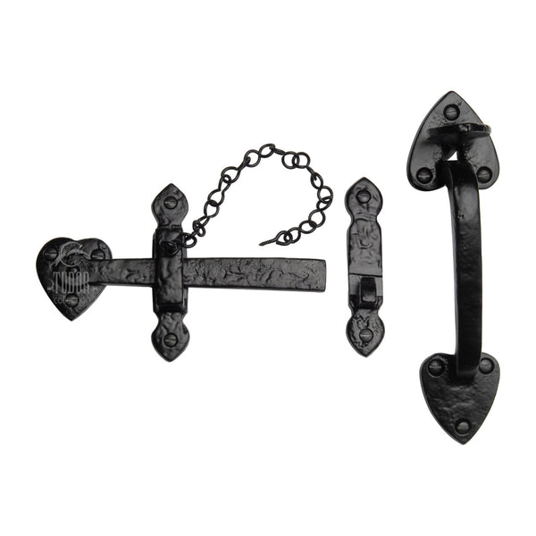 Tudor Suffolk Latch Black Iron