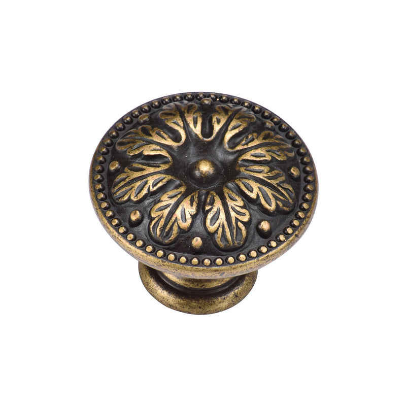 Floral Round Knob