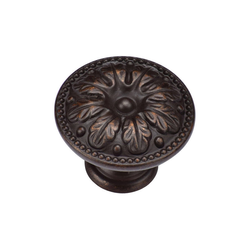 Floral Round Knob