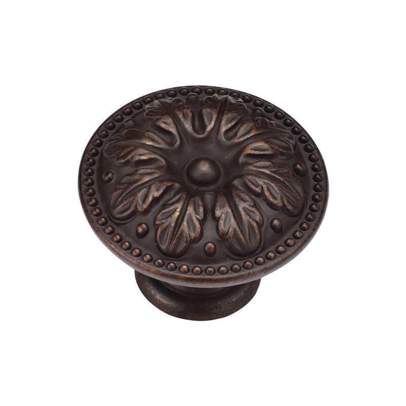 Floral Round Knob