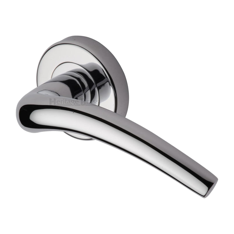 Wing Door Handle on Round Rose