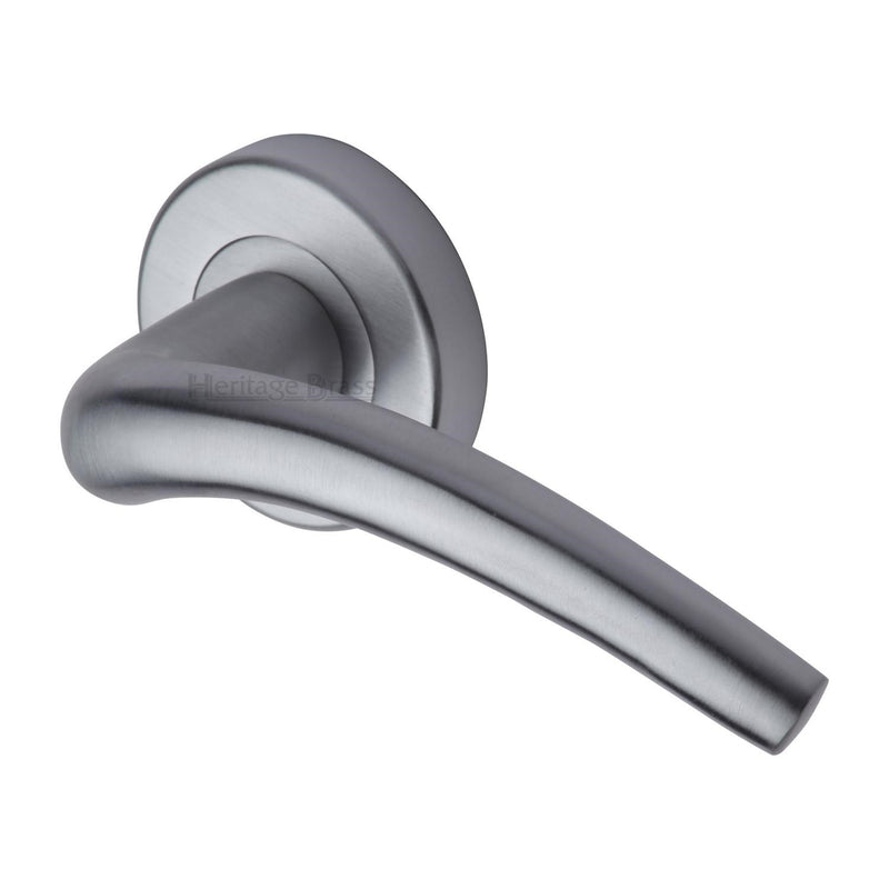 Wing Door Handle on Round Rose