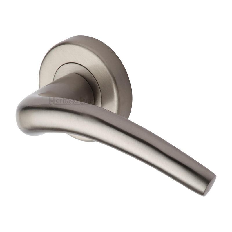 Wing Door Handle on Round Rose