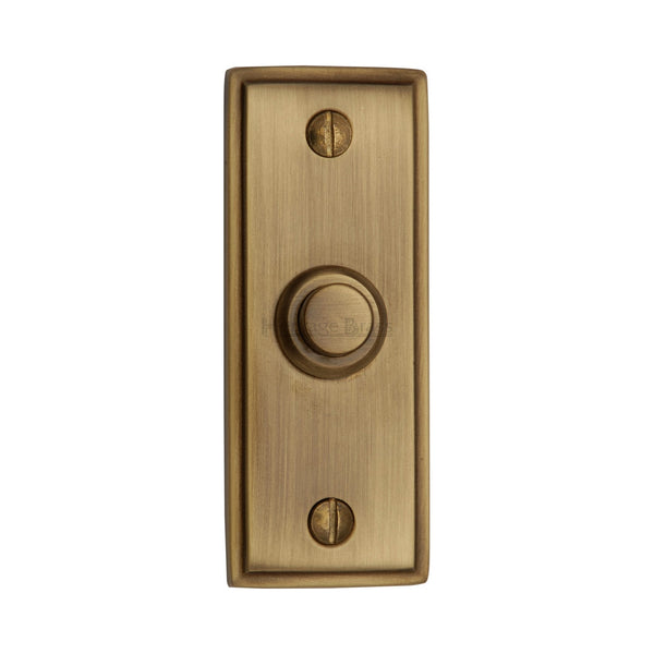 Heritage Brass Oblong Bell Push