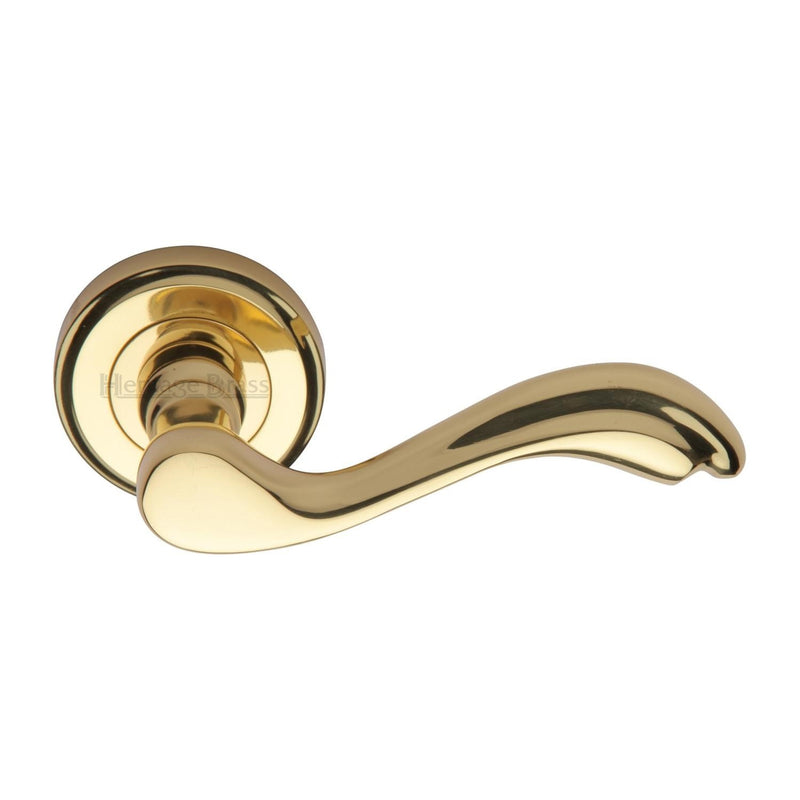 Lisboa Door Handle on Round Rose