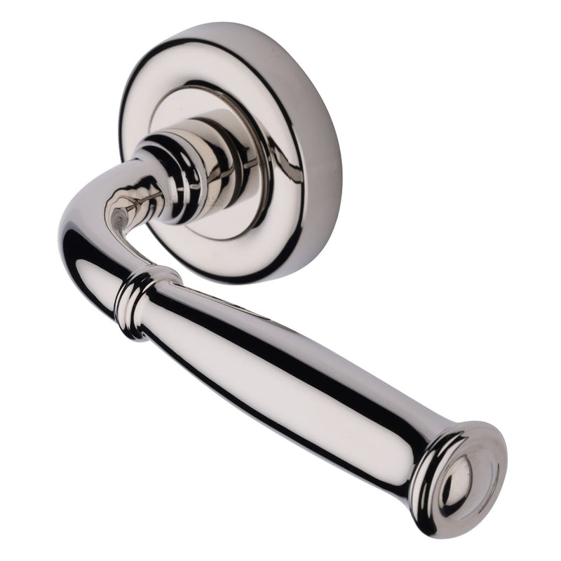 Lincoln Door Handle on Round Rose