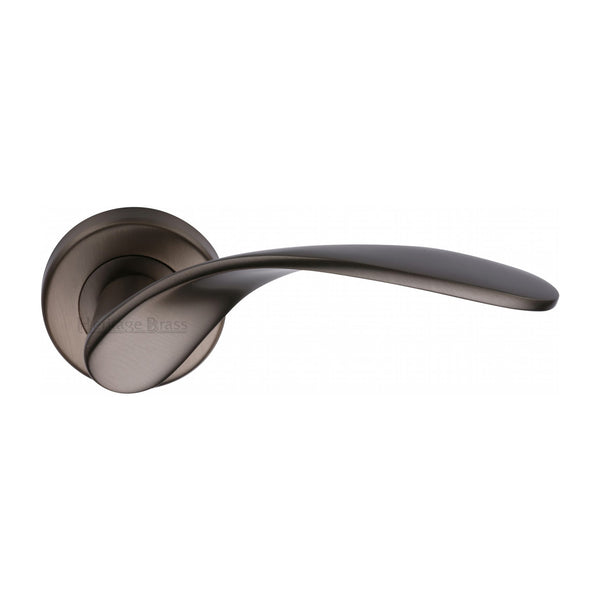 Volo Door Handle on Round Rose