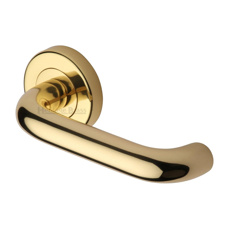 Harmony Door Handle on Round Rose