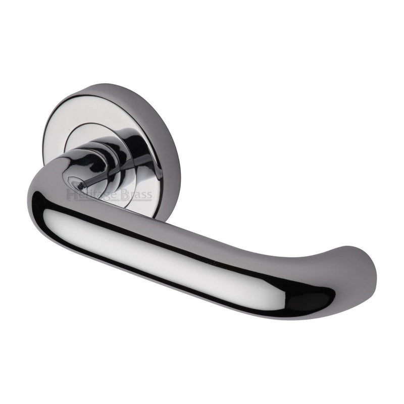 Harmony Door Handle on Round Rose