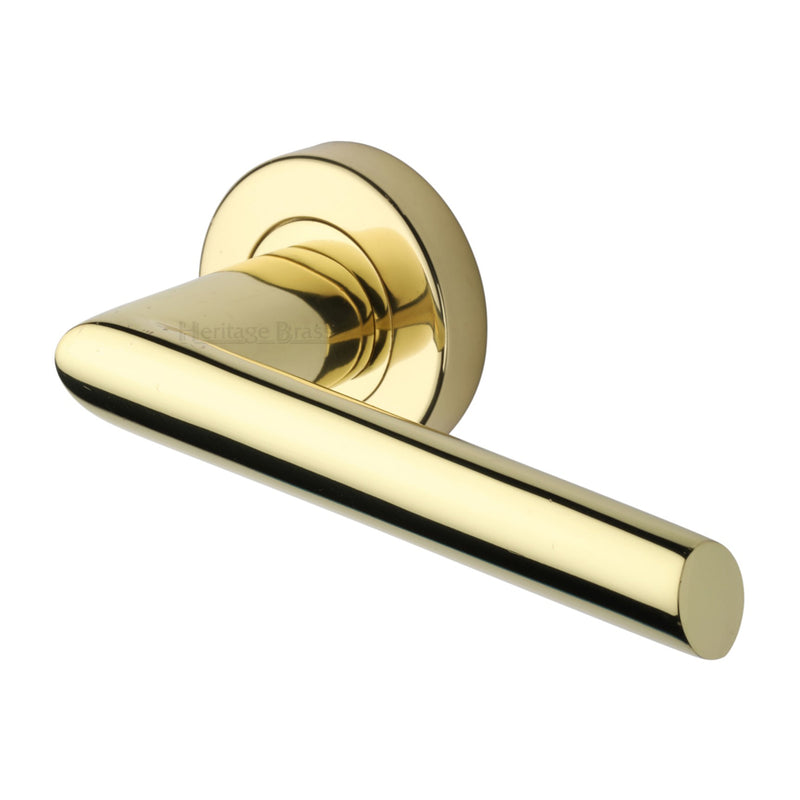 Mercury Door Handle on Round Rose