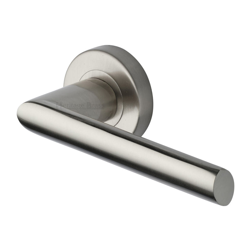 Mercury Door Handle on Round Rose