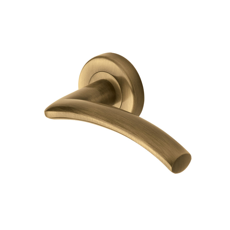 Centaur Door Handle on Round Rose