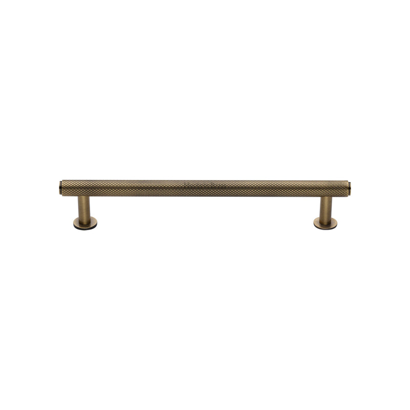 Knurled Cabinet Pull Handle with Rose