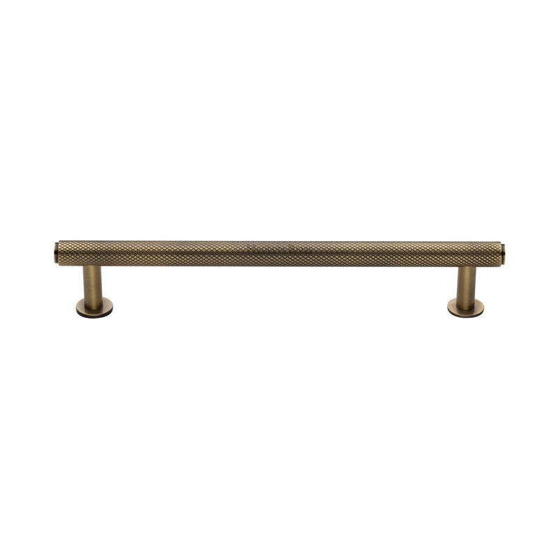 Knurled Cabinet Pull Handle with Rose