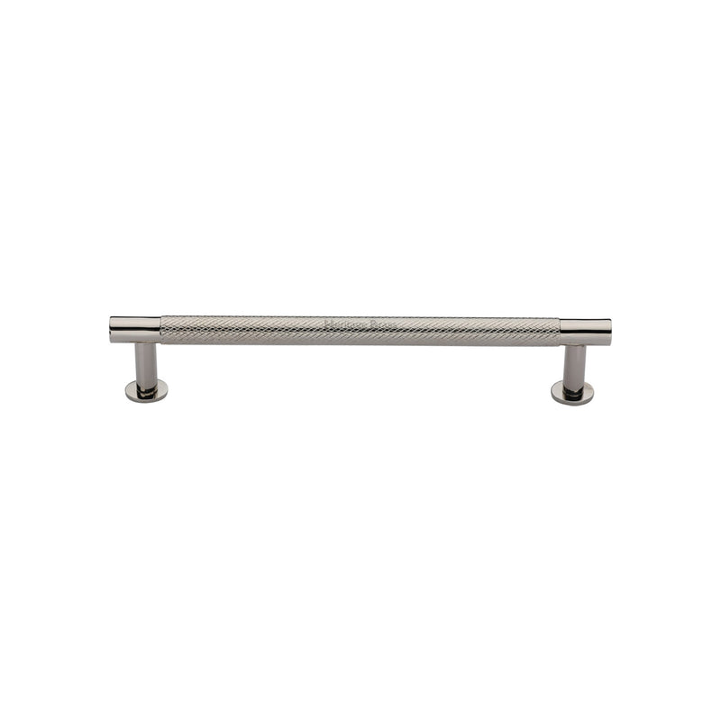 Partial Knurled Cabinet Pull Handle with Rose