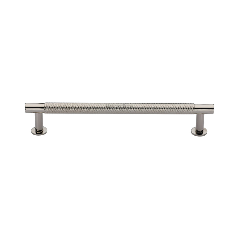 Partial Knurled Cabinet Pull Handle with Rose