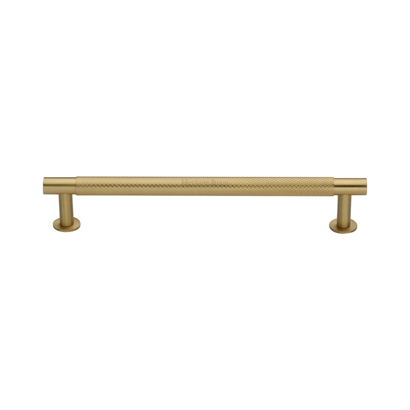 Partial Knurled Cabinet Pull Handle with Rose