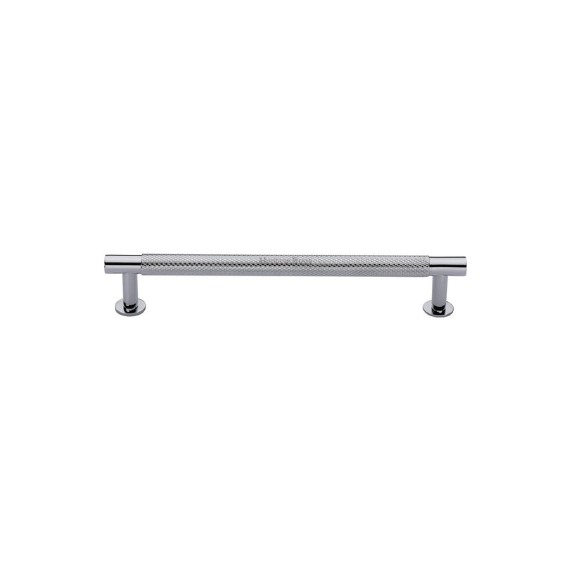 Partial Knurled Cabinet Pull Handle with Rose