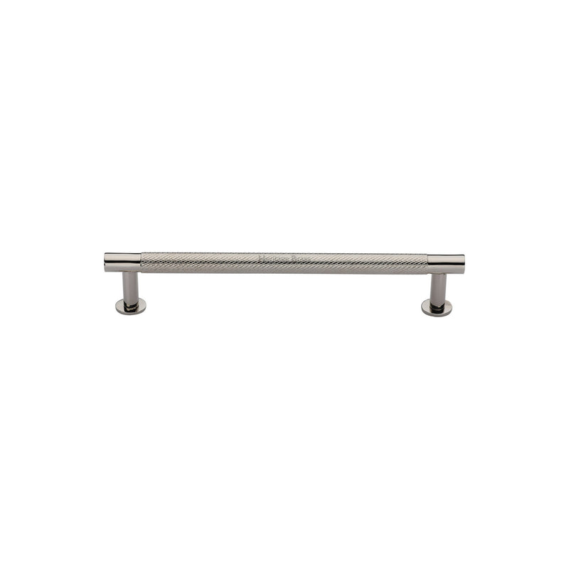 Partial Knurled Cabinet Pull Handle with Rose