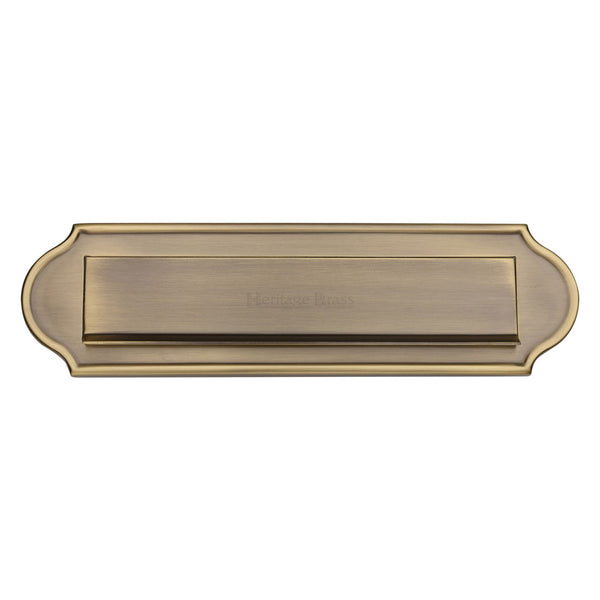 Heritage Brass Gravity Letterplate Curved