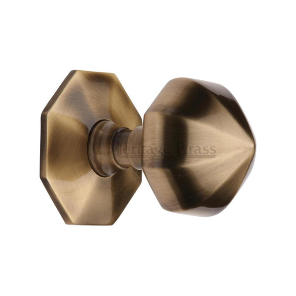 Heritage Brass Octagon Center Door Knob