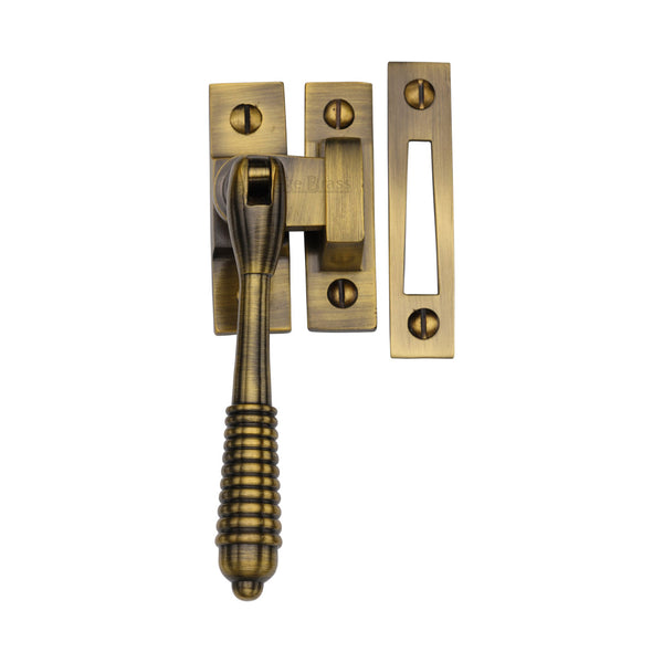 Mortice & Hook Plate Reeded Casement Fastener