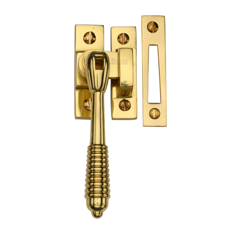 Mortice & Hook Plate Reeded Casement Fastener