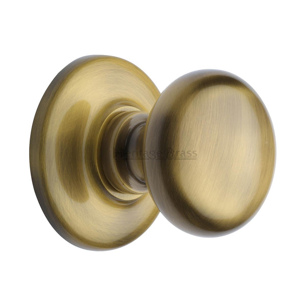 Heritage Brass Round Center Door Knob - V901