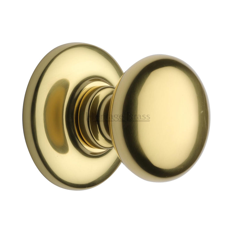 Heritage Brass Round Center Door Knob - V901