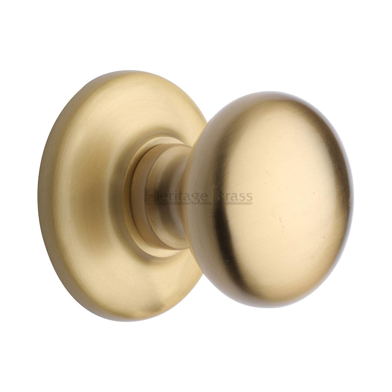 Heritage Brass Round Center Door Knob - V901