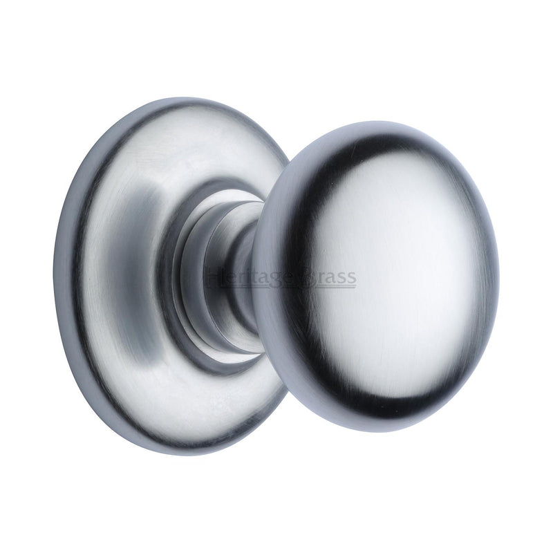 Heritage Brass Round Center Door Knob - V901