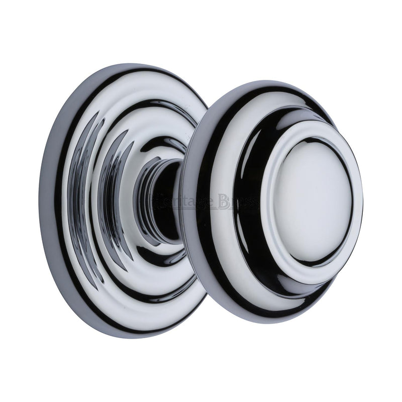 Stepped Round Centre Door Knob